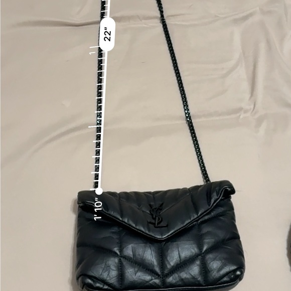 Yves Saint Laurent Mini Puffy Bag in Black - Picture 8 of 11